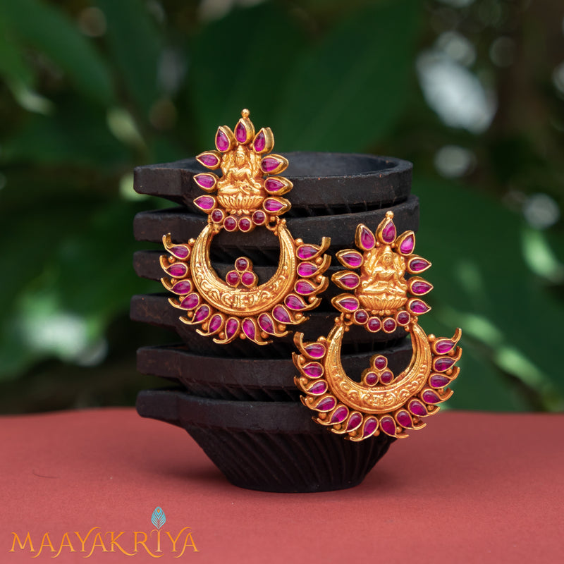 Antique Lakshmi Earrings | G.Rajam Chetty And Sons Jewellers